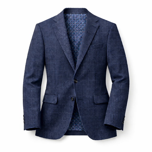 Nice Threads Boys Slim Fit Dark Blue Sports Jacket
