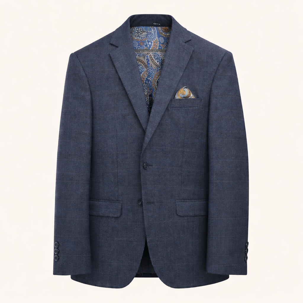 Nice Threads Boys Slim Fit Dark Blue Sports Jacket