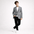 Nice Threads Boys Slim Fit Glen Plaid Sports Jacket