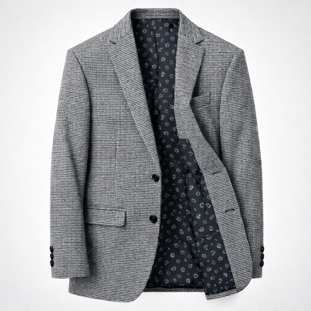 Nice Threads Boys Slim Fit Glen Plaid Sports Jacket