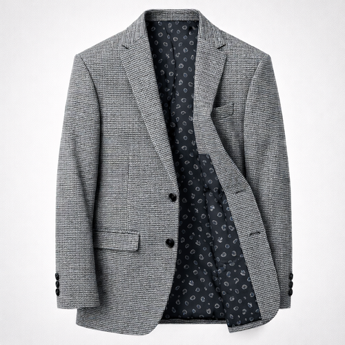 Nice Threads Boys Slim Fit Glen Plaid Sports Jacket
